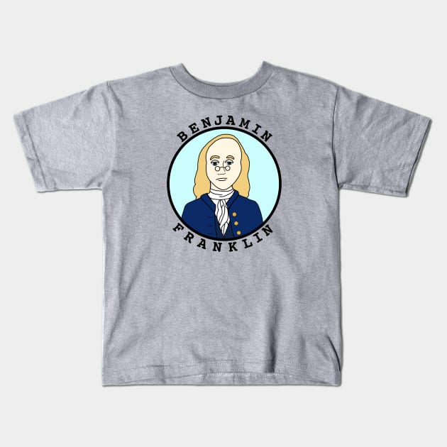 Ben Franklin Kids T-Shirt by Aeriskate